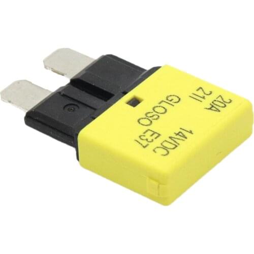 Universal Car Truck Mini Blade Fuses 24V 20A Manual Circuit Breaker