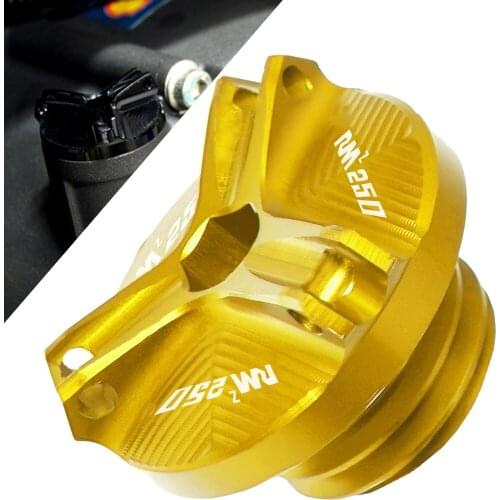 For SUZUKI RMZ250 Dirt Bike Aluminum Motorcycle Engine Oil Cup Plug Cover Screw For SUZUKI RMZ250 RMZ 250 RMZ-250 2004-2016