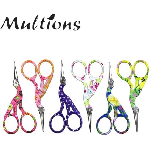 Vintage Stork Sewing Scissors Stainless Steel Embroidery and Sewing Scissors for Fabric Tailors Scissors DIY Needlework Tools