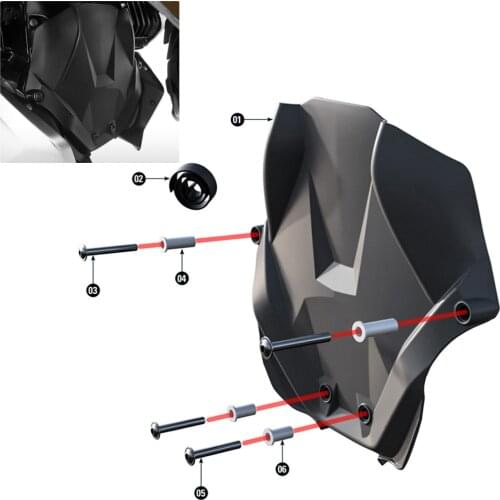 Motorcycle Engine Housing Protection For BMW R1200GS LC/ADV R1200RT LC R1250 R/RS/RT/S Cover Engine Front Baffle