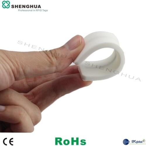 10pcs/pack Garment Washing Care Label Washable UHF Laundry RFID Passive Tag Washing Instructions Labels Silicone Reuseable