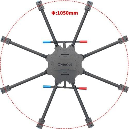 8-Axle T1050 FPV Drone Frame Kit 10505mm Umbrella Foldable Octcopter Carbon Fiber Frame for Aerial Photography Helicopter Drone