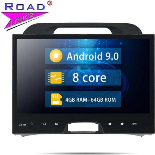 Car Radio Android 9.0 DVD Player For KIA Sportage 2010 2011 2012 Stereo GPS Navigation Magnitol 2 Din Octa Core Autoradio 10.1