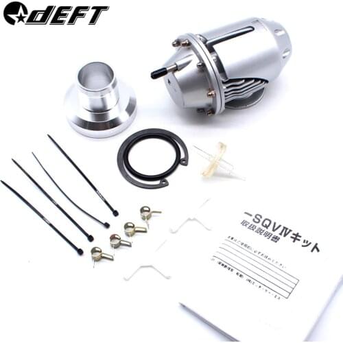DEFT Blow Off Valve Bov Original Package Turbo Original Logo Universal SQV SSQV2 High Performance Black Silver
