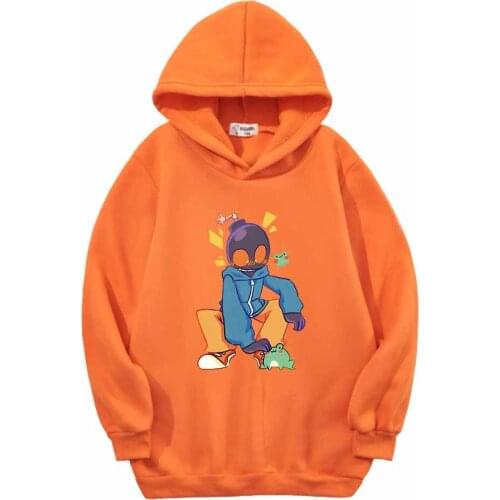 Friday Night Funkin Printing Design 2-12 Years Old Children In The Spring and Autumn Season Wearing Long-sleeved Cotton Hoodie