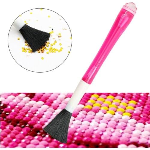 Dual-use Diamond Painting Point Drill Pen Embroidery Supply Arts Pens Sewing Accessories DIY Crafts Clean-up Sweep Brush