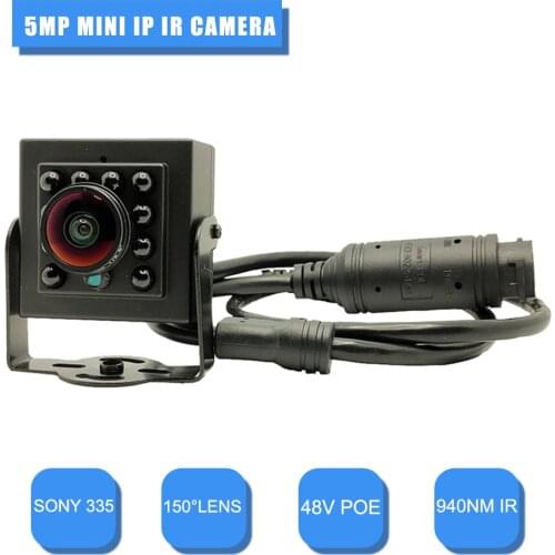 5MP IP Camera 48V POE Camera SONY 335 Night Vision Mini IP Camera ONVIF P2P Network H.265 Security Camera Surveillance video Cam
