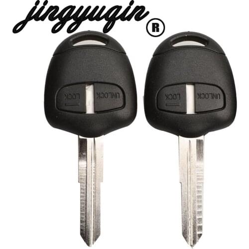 Jingyuqin Car Remote Key Shell Case For Mitsubishi Lancer EX Evolution Grandis Outlander MIT11/MIT8 Blade optional 2 Buttons