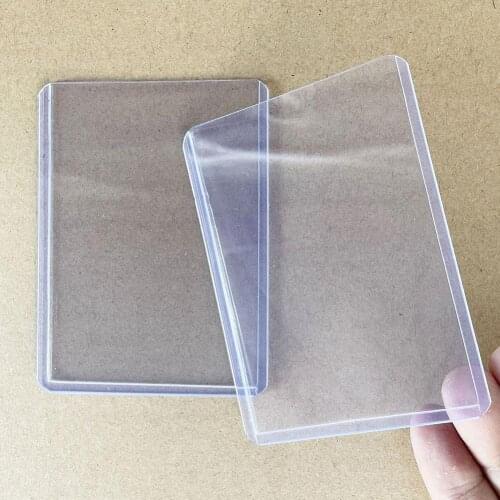 PVC Board Game Cards Outer Protector Gaming Trading Card Holder Sleeves For Football Basketball Sports Card Card Sleeve