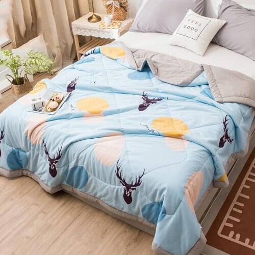 Summer cool quilt, pure cotton air-conditioning quilt, double cotton, thin summer single quilt, spring and autumn summer