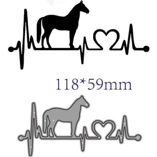 Metal cutting dies cut die mold Animal horse decoration Scrapbook paper craft knife mould blade punch stencils