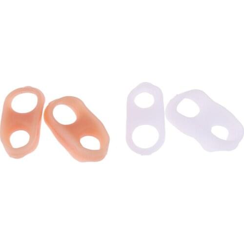 1Pair Orthopedic Silicone Gel Inserts Pads Small Toe Separator for Prevent Toe Overlap Hallux Valgus Corrector Thumb Protection