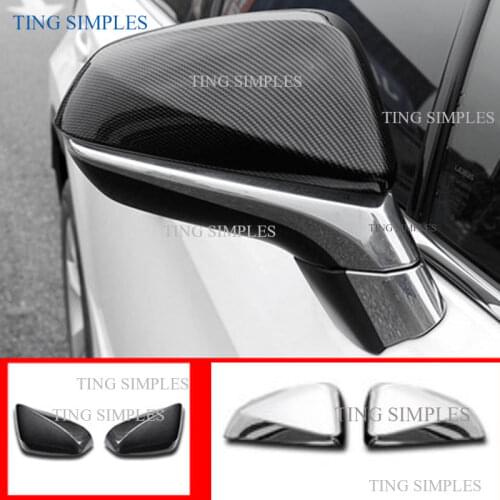 Car Carbon Fiber Exterior Rearview Mirror Cover Trim For 2015-2021 Lexus NX200t NX300 NX300h RX200t RX300 RX350 RX450h L