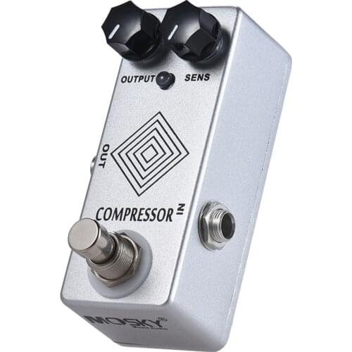 Mosky B-Box Guitar Effect Pedal Dyna Comp Electric Dynamic Compressor True Bypass Led Light True Bypass Full Metal Shell