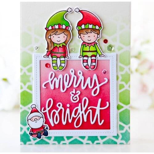 Dec 25 Christmas Elf Transparent Clear Silicone Stamp DIY Scrapbooking/Photo Album Card Making Handcraft Decorative Clear Stamp