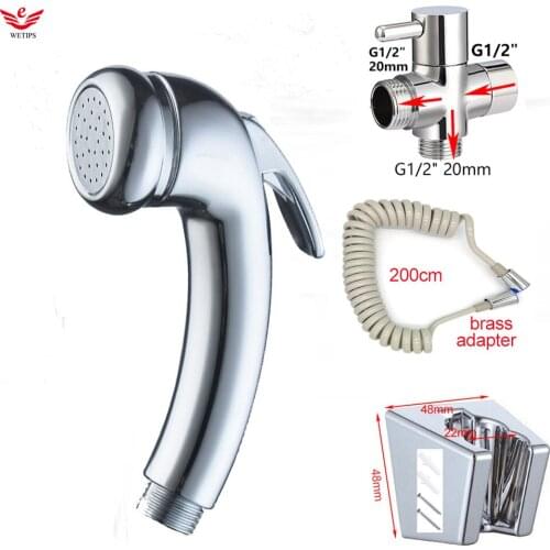 Wetips Handheld Sprayer Toilet Cleaning Diaper Shower Hygiene WC Water Sproeier Douche Set Bidet Sprayer Portable Bidet Faucet