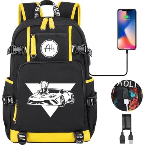 2021 NEW а4 мерч рюкзак Boy Girl Backpacks High Quality Water Proof мерч а4 Children School Fashion USB Traveling Backpack