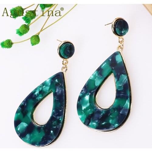 Boho Earrings For Women Girls Punk Earrings Fashion Jewelry Small Earrings Drop Star Dangle Funny Earings Minimalist Cute Green