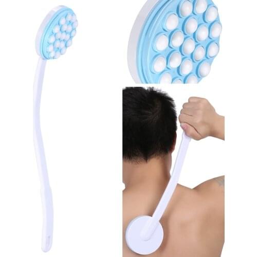 Long Handled Lotion Oil Cream Applicator Head Body Leg Back Bath Brush Scrub Massager Shower Rubbing Brush Bath Supplies Tools