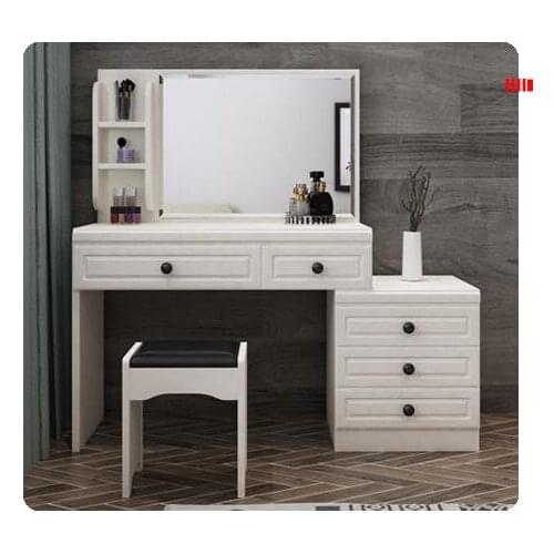Nordic dressing table bedroom multifunctional wooden assembly dressing table