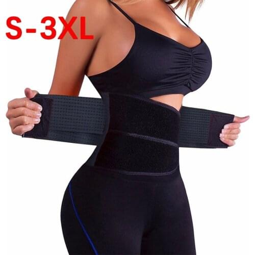 2020 New Sport Waist Trainer Weight Loss for Women Firm Control Sweat Thermo Wrap Body Shaper Belt Gym Plus Size S-3XL Shapewear