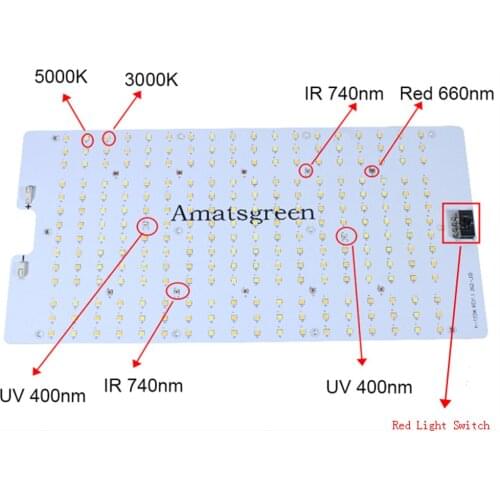 120W LED Grow Light Samsung LM301H 3000K 3500K 4000K 5000K Red IR UV Full Spectrum Quantum PCB Board for Horticulture Lighting