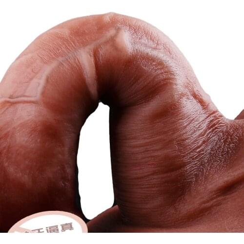 Vibrator Realistic Dildo Testis Dildo for Anal Soft Penis G Spot Stimulate Big Dick Suction Cup Females Masturbation Sex Toy