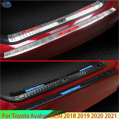For Toyota Avalon XX50 2018 2019 2020 Stainless steel rear bumper protection window sill trunks decorative plate pedal