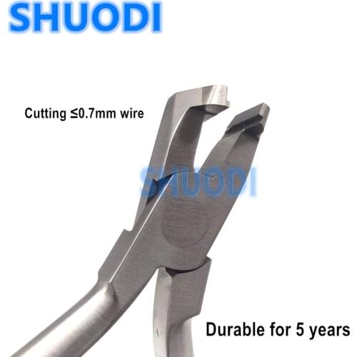 Dental Orthodontic Wire Distal End Cutter Plier Insert Cutting Tip with TC Instrument Dental Cut Forcep 1/3 Goden Holder