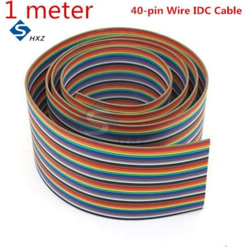 1 Meter 3.3 Feet 40Pin 40-pin Dupont Line Flat Rainbow-colored IDC Ribbon Cable Dupont Wire