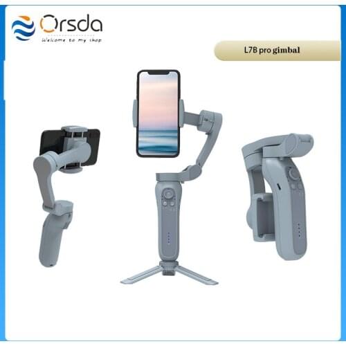 Orsda L7Bpro 3-Axis Anti-shake Handheld Gimbal Wireless Bluetooth Video Recor Smartphone Stabilizer Support Universal Adjustable