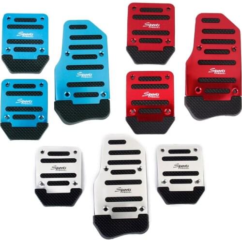3 Pcs Sport Clutch Brake Pedal Interior for MT Vehicle Car Truck