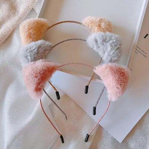 5 Colors Beautiful Masquerade Halloween Cat Ears Cosplay Cat Ear Anime Party Costume Bow Tie Headwear Headband Anime