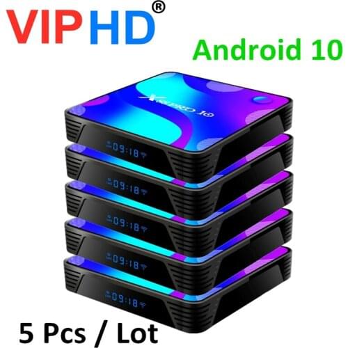5 Pcs Lot Android 10.0 Tv Box X88 Pro 10 Set Top Box RK3318 4K Media Player