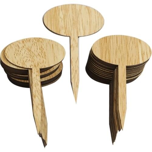 50pcs Oval Shape Plant Labels Garden Markers Tags Classification Writing Plate Board for Nursery Pots