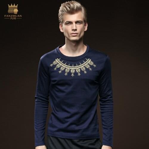 Free Shipping New Male fashion Mens casual O neck long-sleeved winter routine T-shirt And simple shirt jacket 515073 On Sale