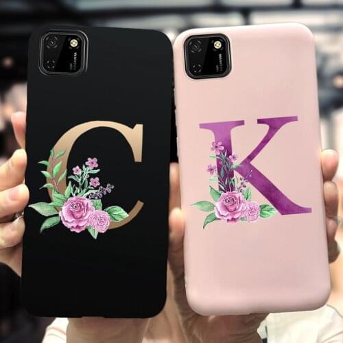 Honor 9S Case 5.45" For Huawei Honor 9S DUA-LX9 Case Silicone Cover Cute Letters Alphabet Matte Soft Coque For Honor9S 9 S Funda