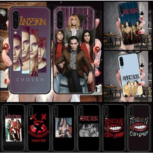 Maneskin Damiano David Phone case For Samsung Galaxy A 3 5 7 8 10 20 21 30 40 50 51 70 71 E S 2016 2018 4G black luxury back