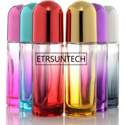 20ml Colorful Glass Spray Bottle Atomizer Perfume Travel Bottle Cosmetic Container Refillable Perfume Bottle F1215