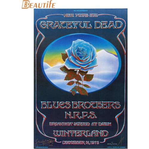 Hot Sale Custom Grateful Dead Poster Home Decoration Fashion Silk Fabric Wall Poster Custom Poster