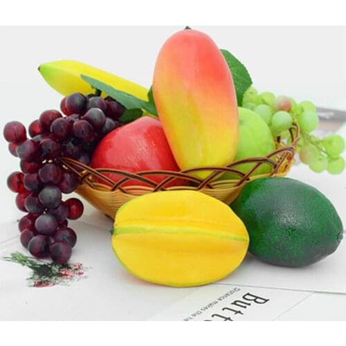 Artificial Simulation Fake Fruit Apple Lemon Strawberry Orange Home Decoration Party Ornament Craft Food Photography Props