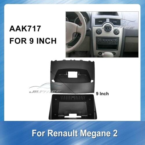 9 inch Car Radio Fascia panel dash Installation Mount for Renault Megane 2 2003-2009 Car DVD Player Dash Fitting Panel Frame Kit