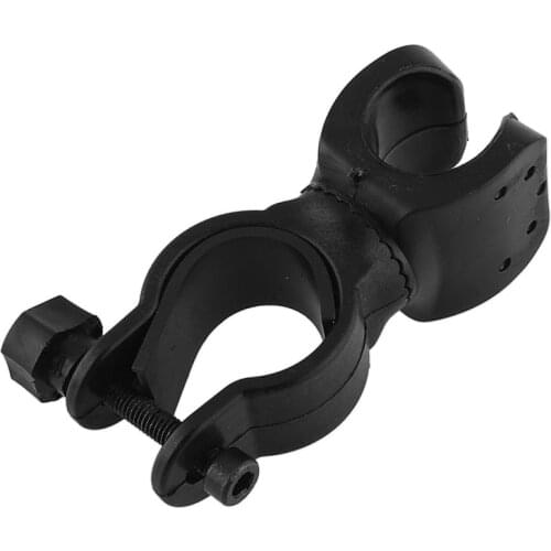 Outdoor Cycling Bicycle 360 Degree Rotary Bike Clip Bracket for Flashlight Torch Lamp Bicycle Front Light Support Lights Holder