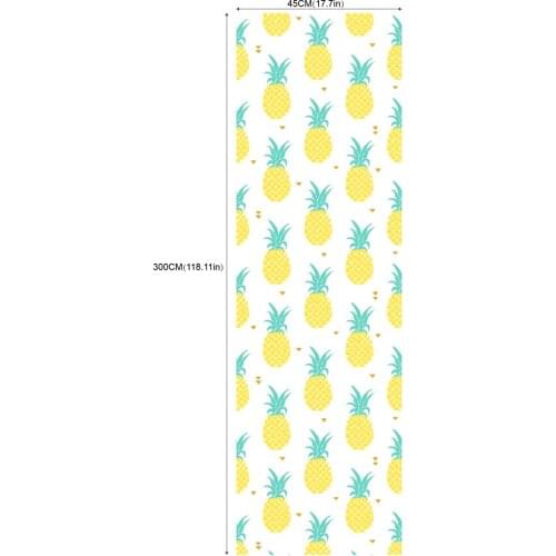 2020 Hot Sell Pineapple Self-Adhesive Wallpapers with Waterproof Wearproof Design for Room Decoration and Renovation