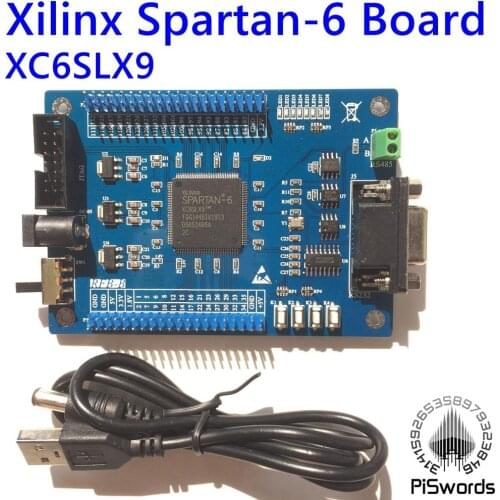 Pisowrds Xilinx Spartan6 FPGA Development Board kits Module Spartan 6 XC6SLX9 With UART RS485