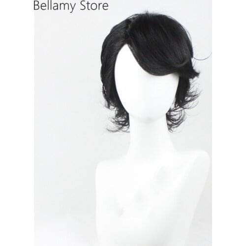 Masked Rider MISAKI Phillip Park Custom-made false hair with black partials Cosplay hairwear Wig+Wig Cap