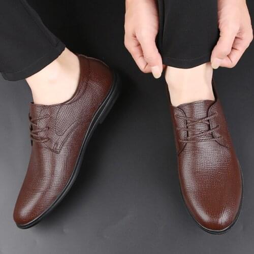 Mens Shoes Casual Mens Boots Casual Mens Wear Zapatos De Hombre Black Shoes Lather For Men Man Loafers Leather Spring Flat