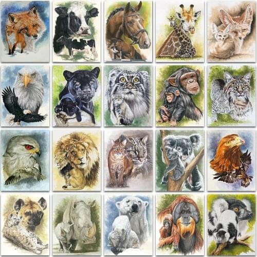 5D DIY Diamond Painting Kit Animal Koala horse Cat Giraffe Fox Full Square&Round embroidery mosaic Cross stitch Paint home decor