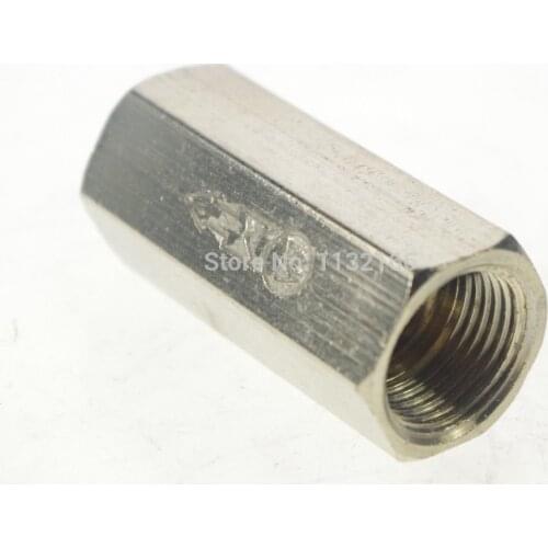 3/8" BSPP Female Nickel-plated Brass One Way Air Check Valve Hexagon