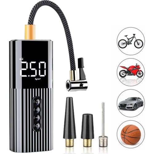Protable Electric Car Air Compressor Auto Pump Mini Tire Inflator Tyre Pump High Pressure For Cars Motorcycle Bikes Mattress